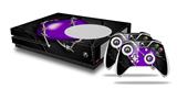 WraptorSkinz Decal Skin Wrap Set works with 2016 and newer XBOX One S Console and 2 Controllers Barbwire Heart Purple