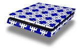 Vinyl Decal Skin Wrap compatible with Sony PlayStation 4 Slim Console Boxed Royal Blue (PS4 NOT INCLUDED)