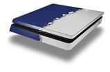 Vinyl Decal Skin Wrap compatible with Sony PlayStation 4 Slim Console Ripped Colors Blue Gray (PS4 NOT INCLUDED)