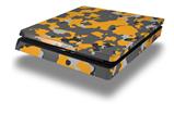 Vinyl Decal Skin Wrap compatible with Sony PlayStation 4 Slim Console WraptorCamo Old School Camouflage Camo Orange (PS4 NOT INCLUDED)