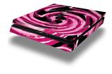Vinyl Decal Skin Wrap compatible with Sony PlayStation 4 Slim Console Alecias Swirl 02 Hot Pink (PS4 NOT INCLUDED)