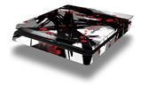 Vinyl Decal Skin Wrap compatible with Sony PlayStation 4 Slim Console Abstract 02 Red (PS4 NOT INCLUDED)