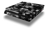 Vinyl Decal Skin Wrap compatible with Sony PlayStation 4 Slim Console Skulls Confetti White (PS4 NOT INCLUDED)