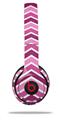 WraptorSkinz Skin Decal Wrap compatible with Beats Solo 2 and Solo 3 Wireless Headphones Zig Zag Pinks Skin Only (HEADPHONES NOT INCLUDED)