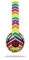 WraptorSkinz Skin Decal Wrap compatible with Beats Solo 2 and Solo 3 Wireless Headphones Zig Zag Rainbow Skin Only (HEADPHONES NOT INCLUDED)