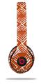 WraptorSkinz Skin Decal Wrap compatible with Beats Solo 2 and Solo 3 Wireless Headphones Wavey Burnt Orange Skin Only (HEADPHONES NOT INCLUDED)