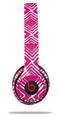 WraptorSkinz Skin Decal Wrap compatible with Beats Solo 2 and Solo 3 Wireless Headphones Wavey Fushia Hot Pink Skin Only (HEADPHONES NOT INCLUDED)