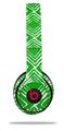 WraptorSkinz Skin Decal Wrap compatible with Beats Solo 2 and Solo 3 Wireless Headphones Wavey Green Skin Only (HEADPHONES NOT INCLUDED)