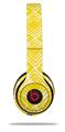 WraptorSkinz Skin Decal Wrap compatible with Beats Solo 2 and Solo 3 Wireless Headphones Wavey Yellow Skin Only (HEADPHONES NOT INCLUDED)
