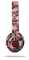 WraptorSkinz Skin Decal Wrap compatible with Beats Solo 2 and Solo 3 Wireless Headphones Scattered Skulls Pink Skin Only (HEADPHONES NOT INCLUDED)