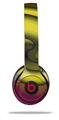 WraptorSkinz Skin Decal Wrap compatible with Beats Solo 2 and Solo 3 Wireless Headphones Alecias Swirl 01 Yellow Skin Only (HEADPHONES NOT INCLUDED)