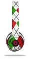 WraptorSkinz Skin Decal Wrap compatible with Beats Solo 2 and Solo 3 Wireless Headphones Argyle Red and Green Skin Only (HEADPHONES NOT INCLUDED)