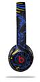 WraptorSkinz Skin Decal Wrap compatible with Beats Solo 2 and Solo 3 Wireless Headphones Twisted Garden Blue and Yellow Skin Only (HEADPHONES NOT INCLUDED)