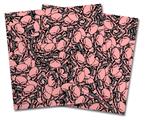 Vinyl Craft Cutter Designer 12x12 Sheets Scattered Skulls Pink - 2 Pack