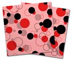 Vinyl Craft Cutter Designer 12x12 Sheets Lots of Dots Red on Pink - 2 Pack