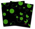 Vinyl Craft Cutter Designer 12x12 Sheets Lots of Dots Green on Black - 2 Pack