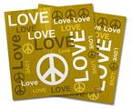 Vinyl Craft Cutter Designer 12x12 Sheets Love and Peace Yellow - 2 Pack