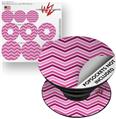 Decal Style Vinyl Skin Wrap 3 Pack for PopSockets Zig Zag Pinks (POPSOCKET NOT INCLUDED)