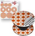 Decal Style Vinyl Skin Wrap 3 Pack for PopSockets Boxed Burnt Orange (POPSOCKET NOT INCLUDED)