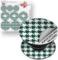 Decal Style Vinyl Skin Wrap 3 Pack for PopSockets Houndstooth Hunter Green (POPSOCKET NOT INCLUDED)