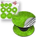 Decal Style Vinyl Skin Wrap 3 Pack for PopSockets Stardust Green (POPSOCKET NOT INCLUDED)