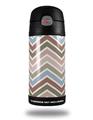 Skin Decal Wrap for Thermos Funtainer 12oz Bottle Zig Zag Colors 03 (BOTTLE NOT INCLUDED)