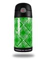 Skin Decal Wrap for Thermos Funtainer 12oz Bottle Wavey Green (BOTTLE NOT INCLUDED)