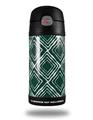 Skin Decal Wrap for Thermos Funtainer 12oz Bottle Wavey Hunter Green (BOTTLE NOT INCLUDED)
