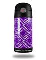 Skin Decal Wrap for Thermos Funtainer 12oz Bottle Wavey Purple (BOTTLE NOT INCLUDED)