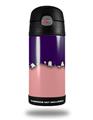 Skin Decal Wrap for Thermos Funtainer 12oz Bottle Ripped Colors Purple Pink (BOTTLE NOT INCLUDED)