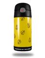 Skin Decal Wrap for Thermos Funtainer 12oz Bottle Anchors Away Yellow (BOTTLE NOT INCLUDED)