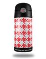 Skin Decal Wrap for Thermos Funtainer 12oz Bottle Houndstooth Coral (BOTTLE NOT INCLUDED)