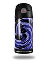 Skin Decal Wrap for Thermos Funtainer 12oz Bottle Alecias Swirl 02 Blue (BOTTLE NOT INCLUDED)