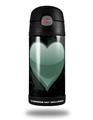 Skin Decal Wrap for Thermos Funtainer 12oz Bottle Glass Heart Grunge Seafoam Green (BOTTLE NOT INCLUDED)