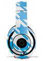 WraptorSkinz Skin Decal Wrap compatible with Beats Studio 2 and 3 Wired and Wireless Headphones Houndstooth Blue Neon Skin Only HEADPHONES NOT INCLUDED