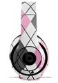 WraptorSkinz Skin Decal Wrap compatible with Beats Studio 2 and 3 Wired and Wireless Headphones Argyle Pink and Gray Skin Only HEADPHONES NOT INCLUDED