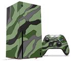 WraptorSkinz Skin Wrap compatible with the 2020 XBOX Series X Console and Controller Camouflage Green (XBOX NOT INCLUDED)
