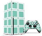 WraptorSkinz Skin Wrap compatible with the 2020 XBOX Series X Console and Controller Squared Seafoam Green (XBOX NOT INCLUDED)