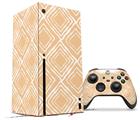 WraptorSkinz Skin Wrap compatible with the 2020 XBOX Series X Console and Controller Wavey Peach (XBOX NOT INCLUDED)
