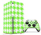 WraptorSkinz Skin Wrap compatible with the 2020 XBOX Series X Console and Controller Houndstooth Neon Lime Green (XBOX NOT INCLUDED)