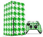 WraptorSkinz Skin Wrap compatible with the 2020 XBOX Series X Console and Controller Houndstooth Green (XBOX NOT INCLUDED)
