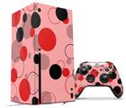 WraptorSkinz Skin Wrap compatible with the 2020 XBOX Series X Console and Controller Lots of Dots Red on Pink (XBOX NOT INCLUDED)