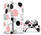 WraptorSkinz Skin Wrap compatible with the 2020 XBOX Series X Console and Controller Lots of Dots Pink on White (XBOX NOT INCLUDED)