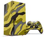 WraptorSkinz Skin Wrap compatible with the 2020 XBOX Series X Console and Controller Camouflage Yellow (XBOX NOT INCLUDED)