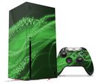 WraptorSkinz Skin Wrap compatible with the 2020 XBOX Series X Console and Controller Mystic Vortex Green (XBOX NOT INCLUDED)