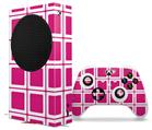 WraptorSkinz Skin Wrap compatible with the 2020 XBOX Series S Console and Controller Squared Fushia Hot Pink (XBOX NOT INCLUDED)