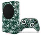 WraptorSkinz Skin Wrap compatible with the 2020 XBOX Series S Console and Controller Wavey Hunter Green (XBOX NOT INCLUDED)