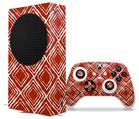 WraptorSkinz Skin Wrap compatible with the 2020 XBOX Series S Console and Controller Wavey Red Dark (XBOX NOT INCLUDED)