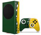 WraptorSkinz Skin Wrap compatible with the 2020 XBOX Series S Console and Controller Ripped Colors Green Yellow (XBOX NOT INCLUDED)