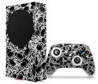 WraptorSkinz Skin Wrap compatible with the 2020 XBOX Series S Console and Controller Scattered Skulls Black (XBOX NOT INCLUDED)
